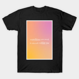 Aura Aesthetic Affirmation T-Shirt